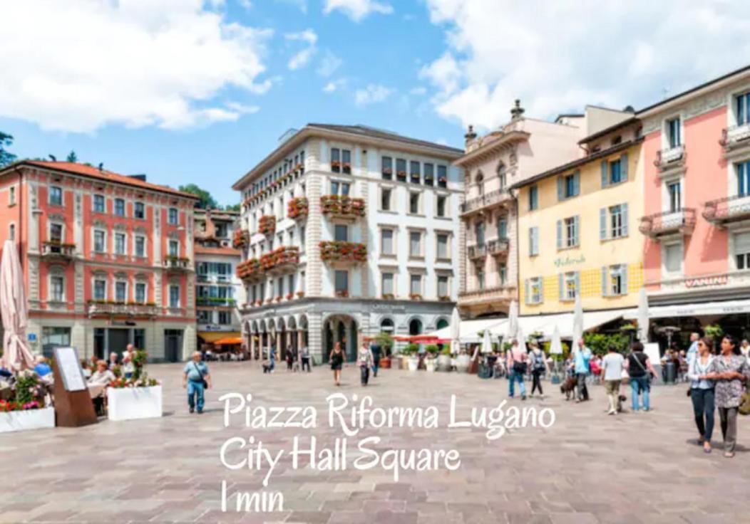 Apartamento Duplex Loft In Lugano Center With Garden, Wi-Fi -By Easylife Swiss Exterior foto